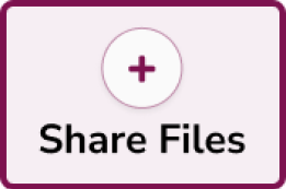 A plus sign above the words "Share Files."